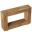 Console de style campagnard 47 pouces avec rangement - Table d'entrée rustique pour vestibule, salon ou vestibule, canapé d'appoint au fini bois naturel avec tablette ouverte, design industriel rétro-1664466891