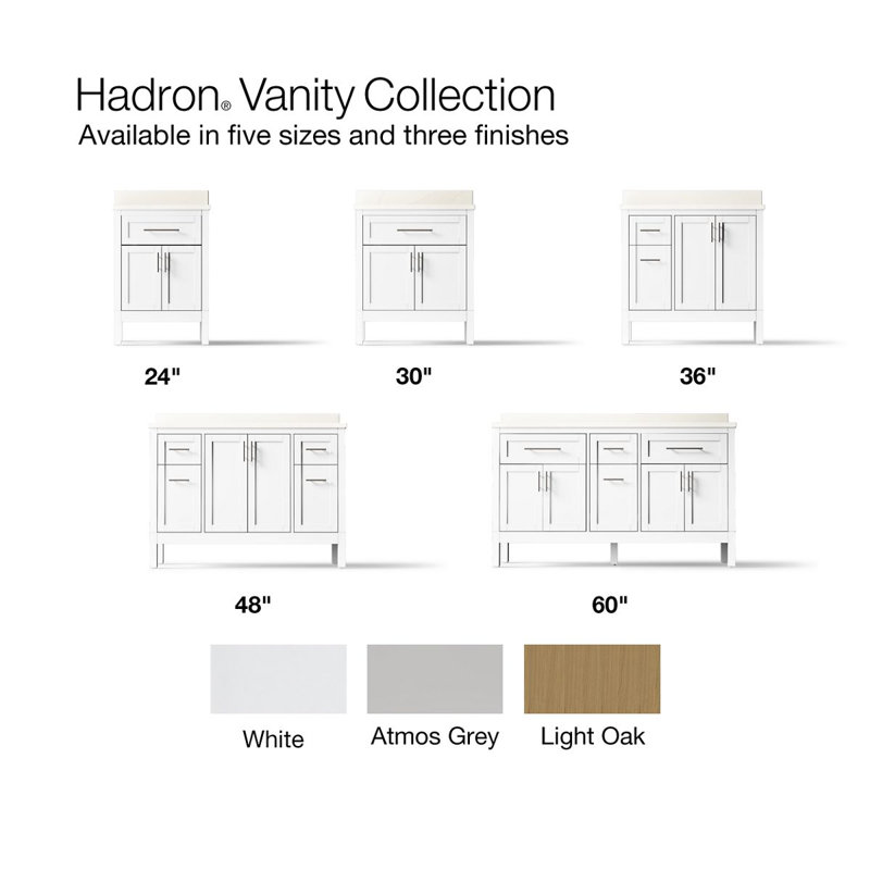 31" Single Bathroom Vanity Set, White, White, 31"