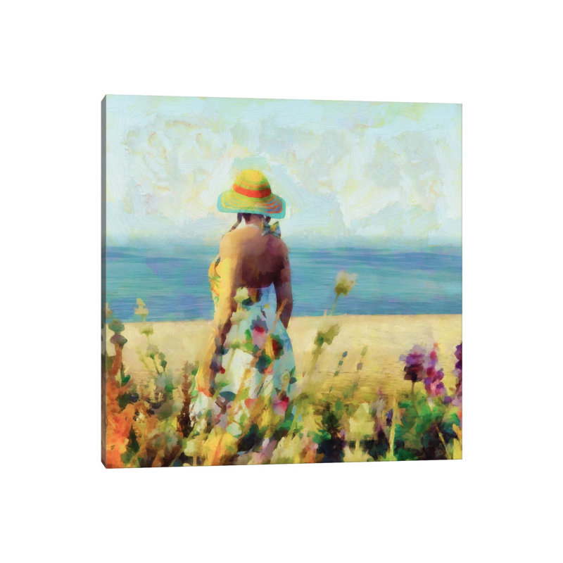 Morning Meadow Stroll I by Alonzo Saunders - Wrapped Canvas Painting, 30.48 cm H x 30.48 cm W