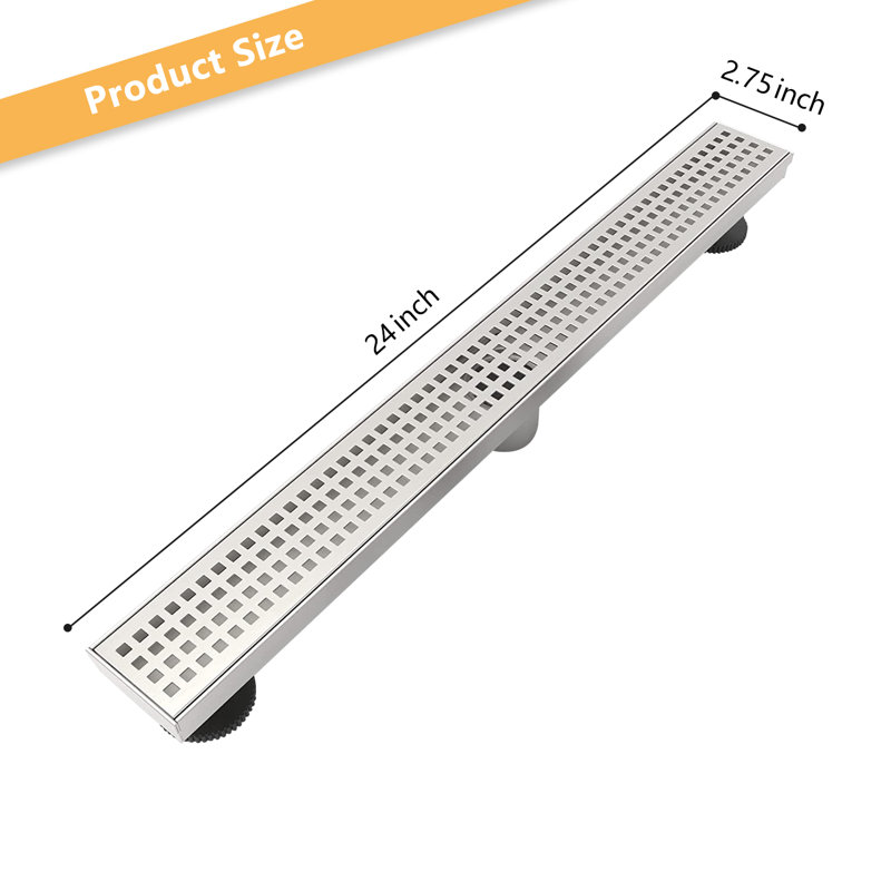 24 W Linear Grid with Overflow Included, Brushed Nickel