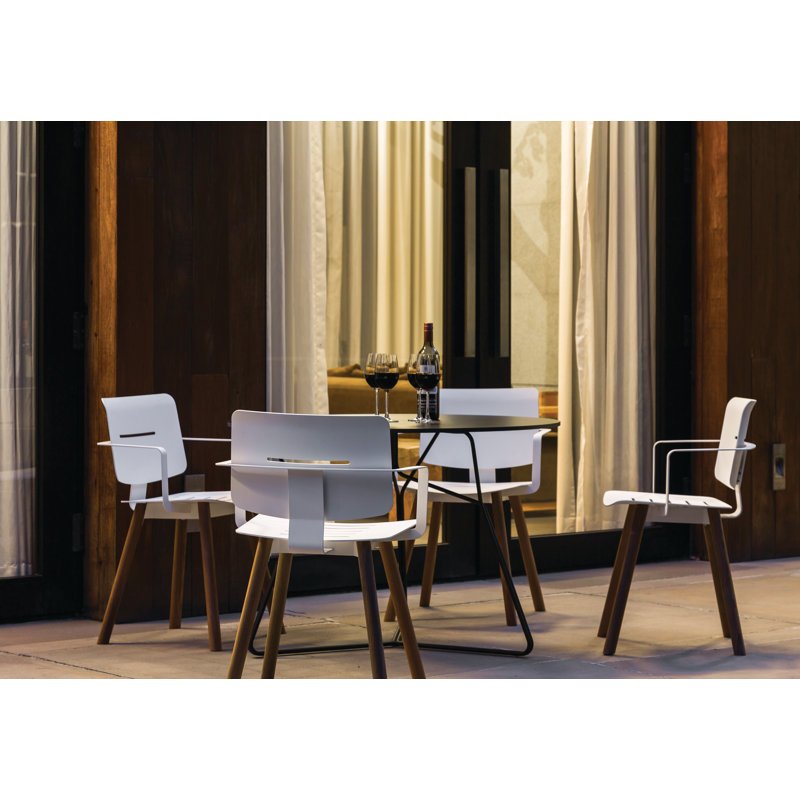 Coco Outdoor Dining Armchair, Olive Green