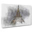 The Eiffel Tower In France At Night In Abstract - Wrapped Canvas-55341774