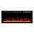 Vibrance Recessed or Wall Mounted Electric Fireplace Heater, Multi-Flame Colours, Voice Assistant Compatible, Logs & Crystals, Remote Control-102270339