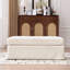Chenille rembourrée moderne de 43,7 po de largeur avec pieds en métal noir pour le salon, la chambre à coucher, le vestibule et le bureau, cadre, assemblage facile, conception, pieds de tabouret polyvalents, vestibule adapté,-129907044