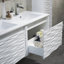 Ensemble de meuble-lavabo double mural 48 "avec miroir Artesian