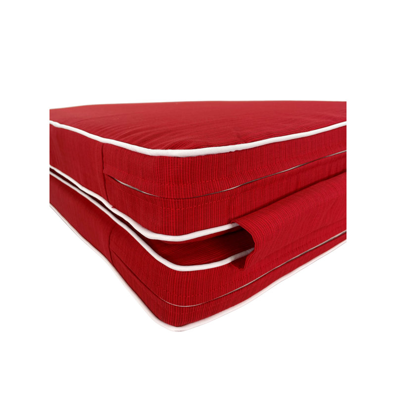 Coussin de dossier / siège d'extérieur, rouge
