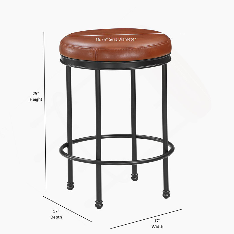 Tabouret de comptoir Michael Caramel