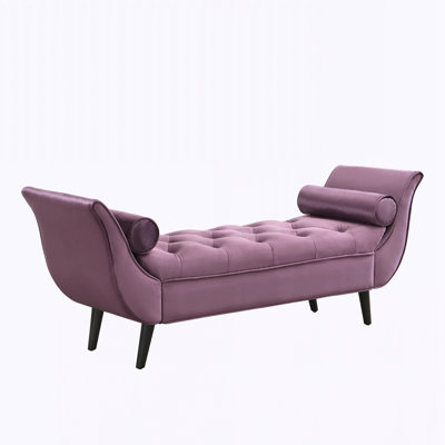 Upholstered Button Tufted Ottoman