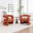 Modern Upholstered Barrel Chair-224706885