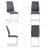 Kimara 5-Piece Modern 63" Rectangular Faux Marble Pedestal Dining Set-947337912-984882714