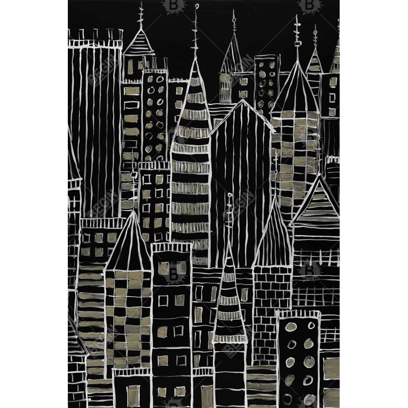 «Illustrative Dark City» sur toile