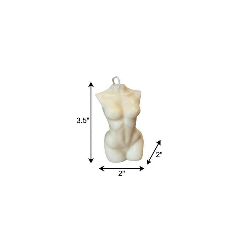 Bougie de forme féminine 4 po