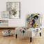 Fauteuil de chambre contemporain rembourré Hexagon And Circular Abstract II