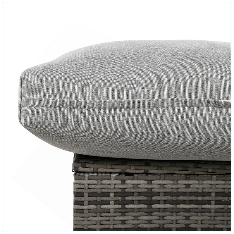 U-Shaped Multi-Person Outdoor Sofa Set, Suitable For Gardens, Backyards, And Balconies., Gray