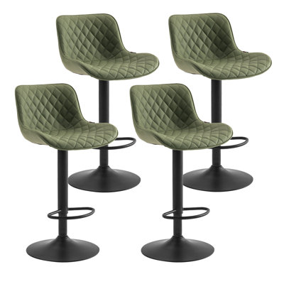 Tabouret de bar rembourré Lougene