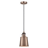 Franklin Restoration - Amiliyah - 1 Light 5" Cord Hung Mini Pendant - On-Off Turn Switch - LED Bulb - Shade