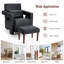 Laguer Faux Leather Armchair with Footstool-479042101