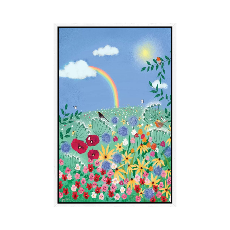 A Promise by Joy Laforme - Painting on Canvas, 101.6cm H x 66.04cm W x 3.81cm D, White Framed
