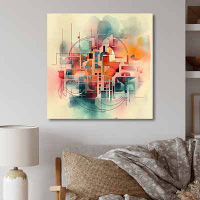 Modern Abstract Wall Decor on Metal