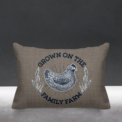 Outdoor Reversible Throw Pillow