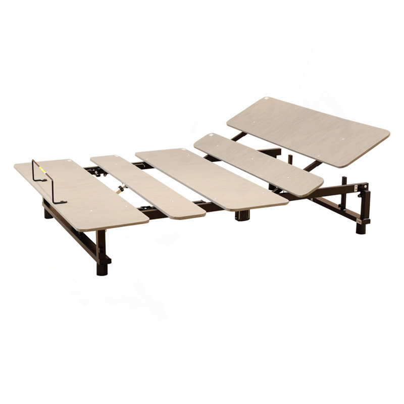 Base de lit électrique réglable ergonomique pour grand lit, inclinaison indépendante de la tête et du pied, télécommande sans fil avec moteur silencieux