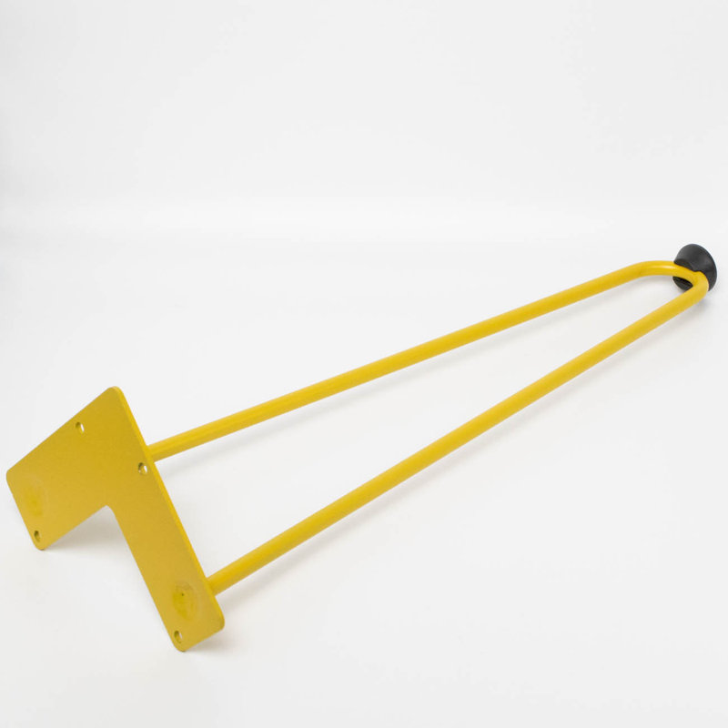 Mid Century Modern Hairpin Furniture Legs, 18" H, Sunflower (Yellow)