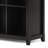 Amherst 48"H Solid Wood Transitional 12-Cube Bookcase with Fixed Shelves and Tapered Legs