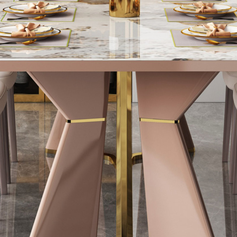 Elegant and simple dining table, 29.53"H x 55.12"L x 31.5"W