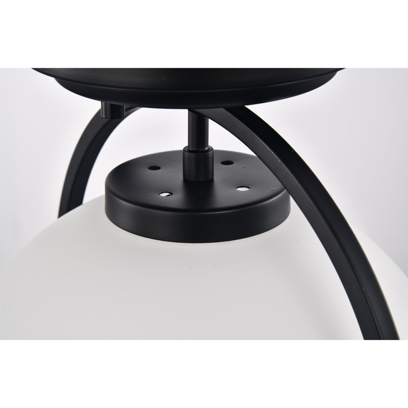 Luminaire suspendu sphérique unique à 1 lumière