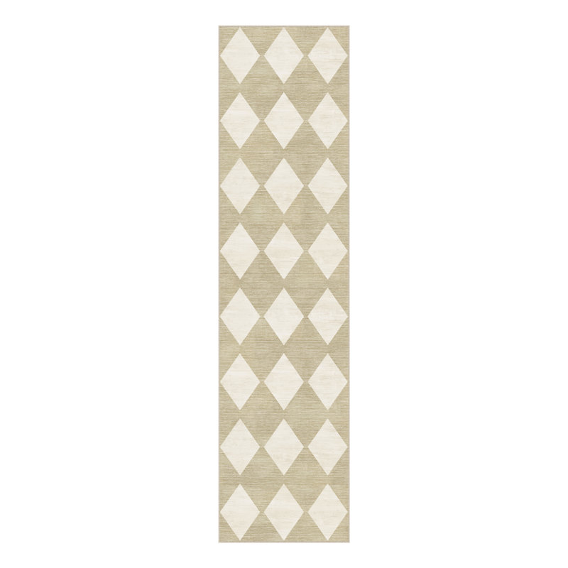Tapis moderne à motif géométrique avec envers antidérapant Miles, Tapis de couloir 2 pi x 8 pi