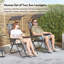 Verona Set of 2 Folding Zero Gravity Sun Loungers