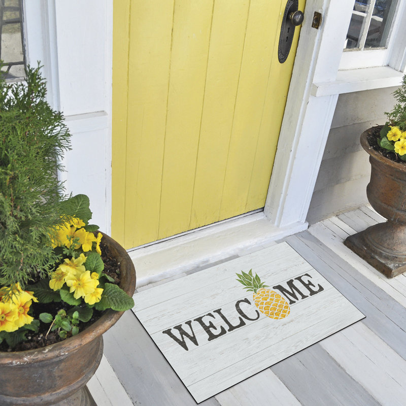 Welcome Pineapple Indoor/Outdoor Entryway Floor Mat