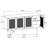 Fabra 4-door Dining Sideboard Storage Console Honey