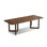 Nut-Brown Rectangular Solid Wood Dining Table