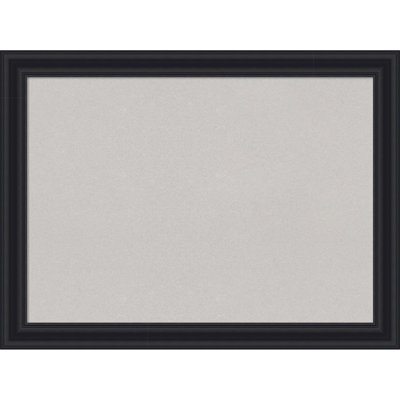 Dalat Black Framed Corkboard, Grey Cork Bulletin Board, Organization Board, Pin Board