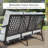 74.8'' Wide Outdoor Patio Sofa With Cushions & Wicker Decor-38255769