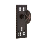 Victorian Interior Mortise Door Knob with Craftsman Long Plate