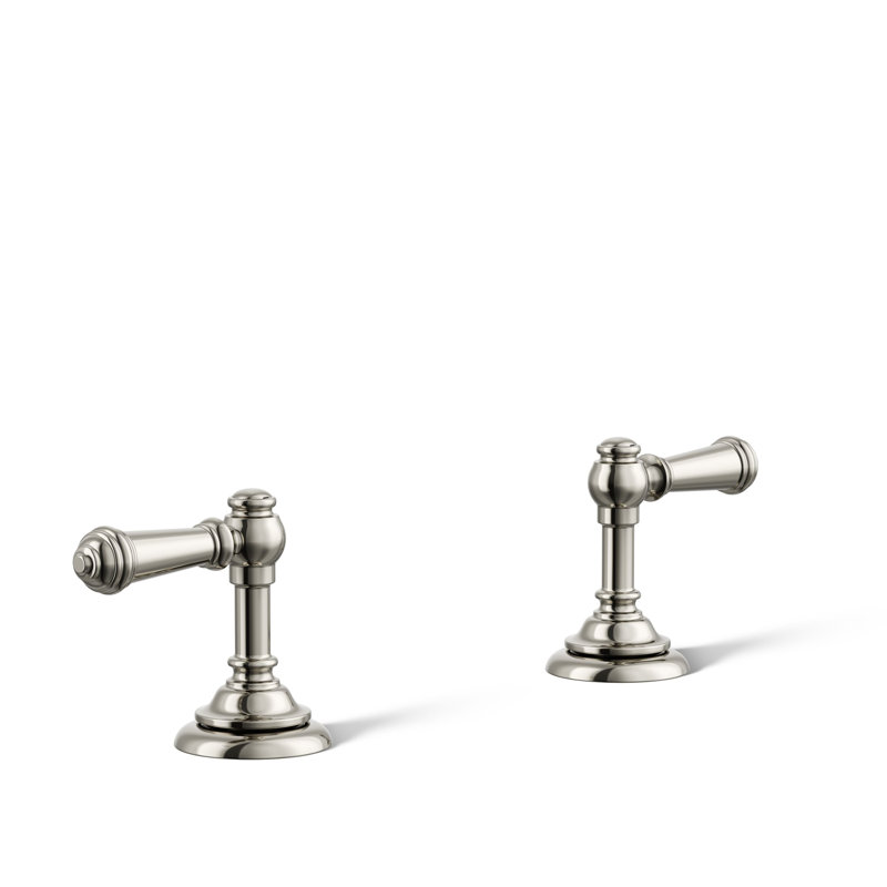 Artifacts® Bathroom Sink Lever Handles, Vibrant Polished Nickel