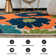 Alyshia Floral Orange/Navy/Green Indoor & Outdoor Area Rug
