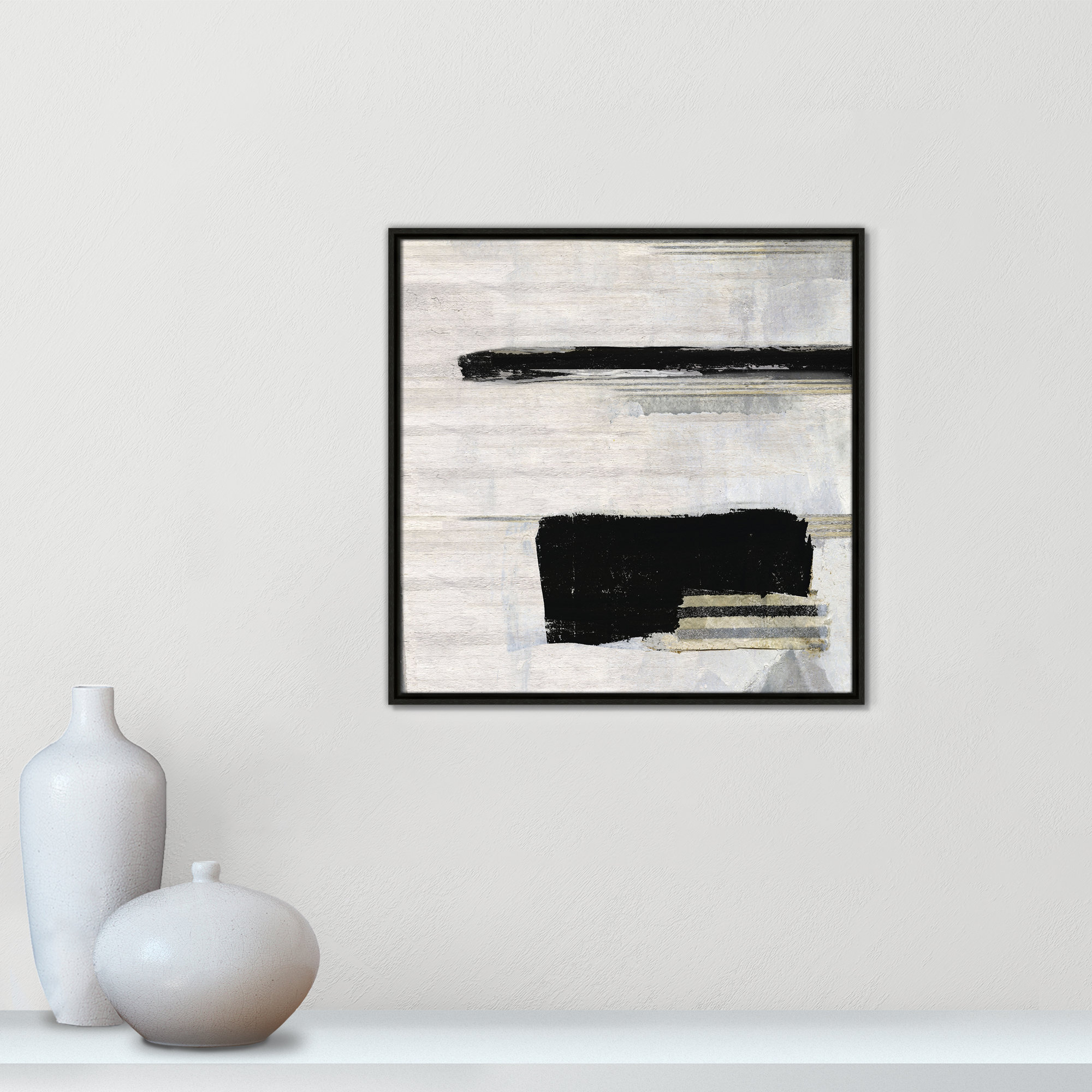 La Bande II Print by Sally Swatland, Espresso, 25.5" H x 25.5" W