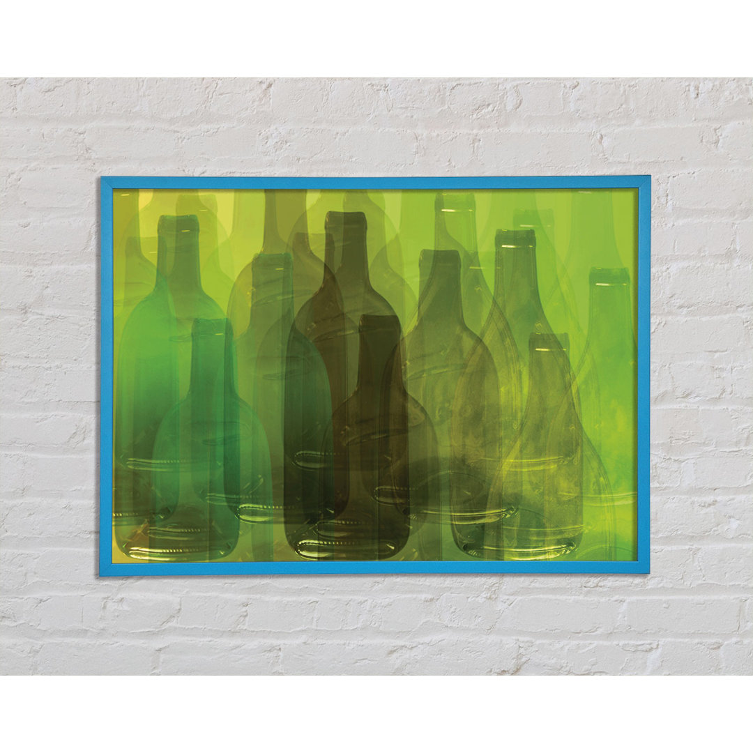 Just Wine Bottles - Einzelne Bilderrahmen Kunstdrucke