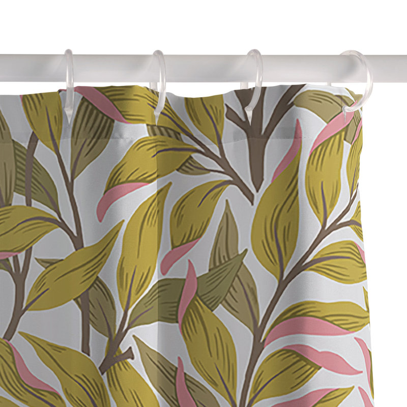 Rideau de douche Avenie, Green Floral 27