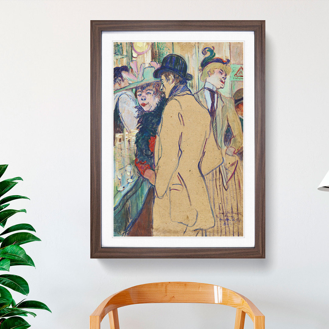 Alfred la Guigne by Henri de Toulouse-Lautrec - Picture Frame Painting