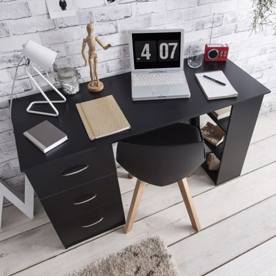 Glenhaven 3 Drawer Computer Desk