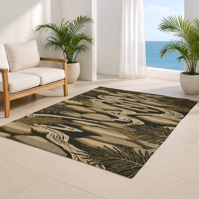 Tapis d'intérieur et d'extérieur brun Nature