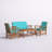 Calhoun Acacia 4 - Person Patio Conversation Set with Cushions-652725548