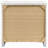 White High Gloss 2-Drawer Nightstand