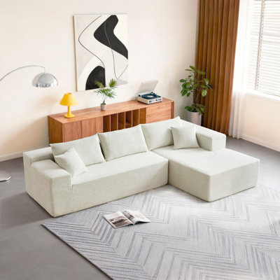 Canapé modulaire rembourré 2 pièces Cotman