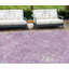 Tapis lavable 10 po x 14 po lavande mauve et ivoire