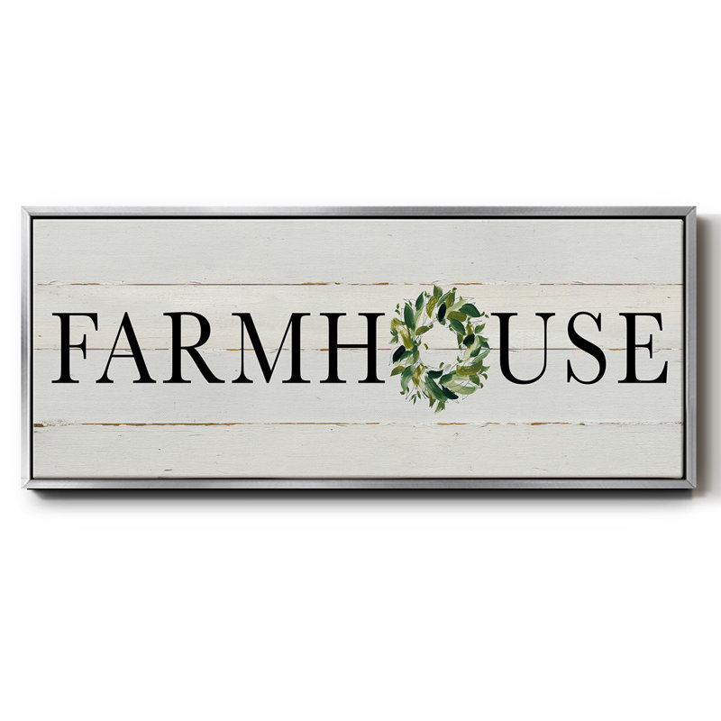 Farmhouse- Framed Canvas, 20" H x 50" W